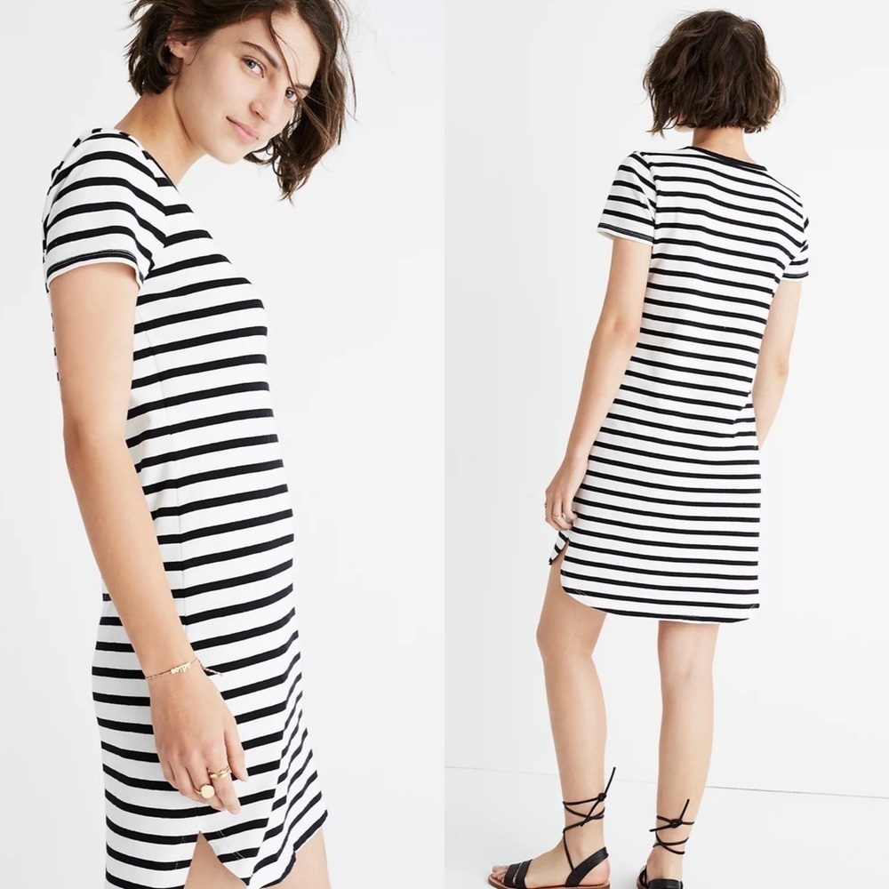 Madewell Striped Ringer Tee Dress XXS